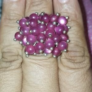 Statement Ring- Purple Grapes